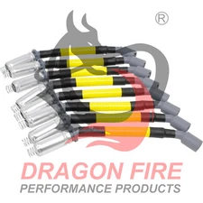 Dragon Fire Sleeved 15mm Low Ohm Spark Plug Wire Set For 1999-19 Chevy GM LS V8