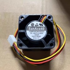 Sanyo 109P0424H3023 DC24V 0.095A 40 40 28MM 3-Pin Server Cooling Fan