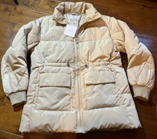 New With Tags! Toast Society Aries Puffer Winter Coat Jacket Caramel Taupe Tan M