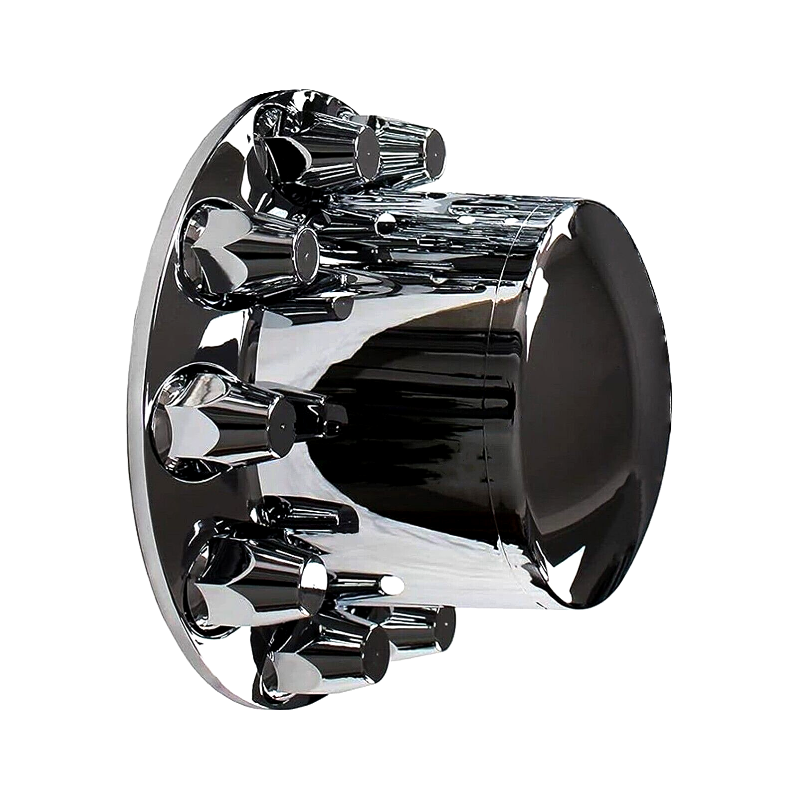 Chrome Rear Wheel Axle Cover Kits for Semi Truck with Hub Cap and Lug