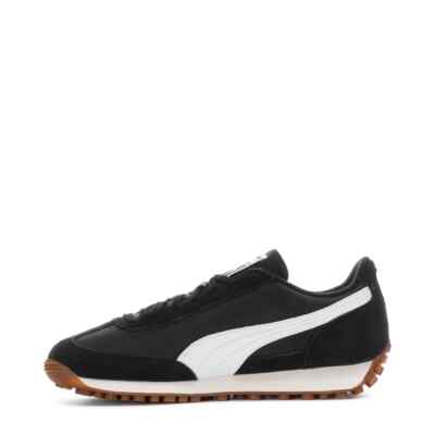 MEN'S PUMA EASY RIDER 399028-10 Black/White/Gum Shoes | eBay
