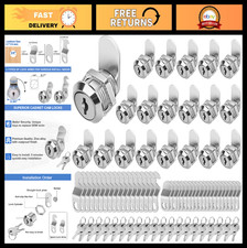 Keyed Alike Cam Locks for Cabinets Toolboxes, 5/8" Zinc Alloy Lock Set 20 Pac