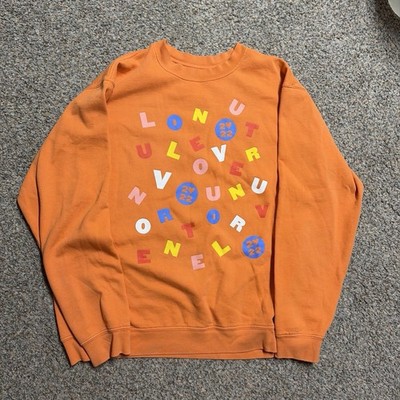 Harry Styles Love on Tour 2022 Crewneck Sweatshirt Orange Size 2XL
