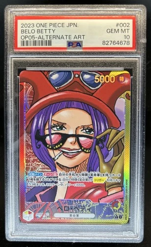 2023 One Piece New Era Japanese Belo Betty Alt Art #OP05-002 PSA 10 GEM MINT