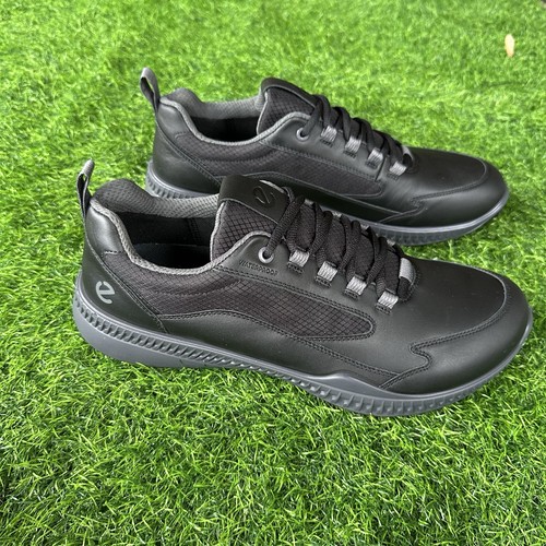 Zapatos de golf ECCO para hombre S- híbridos sin clavos 151154 color-gris-blanco-negro - Imagen 14 de 35