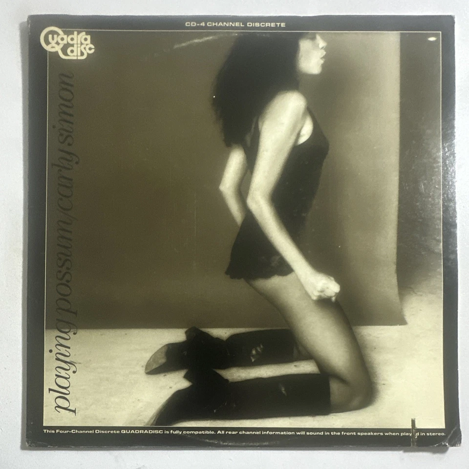 Carly Simon - Playing Possum (LP, Album, Quad) Quadraphonic EX / VG+ - Image 2 of 4