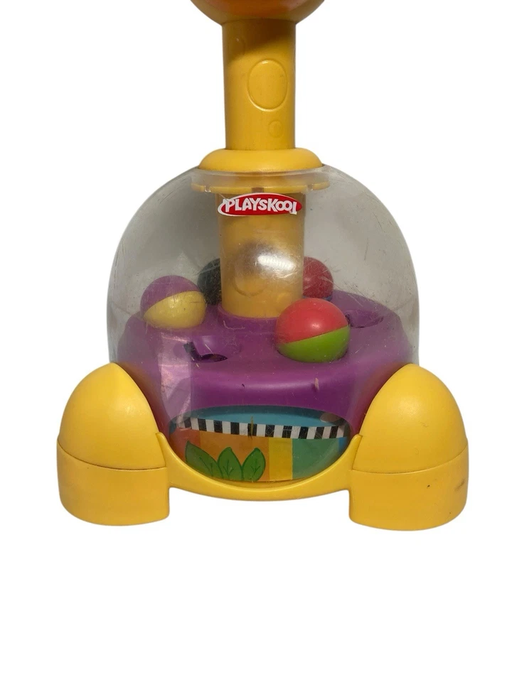Juguete para bebé Playskool Poppin Park Jirafa Jirafa Tumble Top Ball Popper 9" Foto 3 de 4