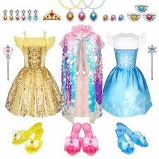 Princess Dress Up for Girls - Role Play Dress Up Clothes for Girls, Ltitle Gi...
