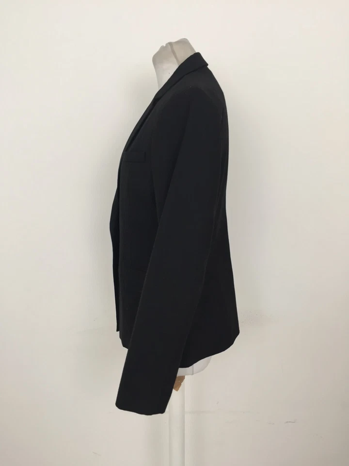 Blazer para mujer Twist & Tango talla UK10 negro completo cierre único cuello en V usado Foto 2 de 4