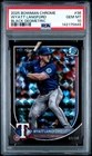 2025 Bowman Chrome Wyatt Langford Black Geometric /10 #36 PSA 10 GEM MINT