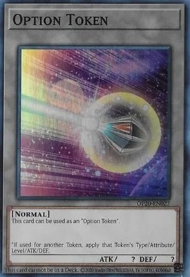 Option Token - OP20-EN027 - Super Rare - Unlimited Edition - Damaged