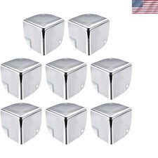 Durable 50x50mm Chrome Plated Corner Protectors - 8pcs for Secure Furniture Care