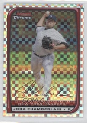2008 Bowman Chrome X-Fractor 25/250 Joba Chamberlain #145 0f4