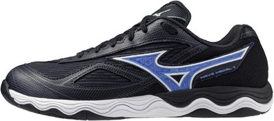 Mizuno Tischtennisschuhe WAVE MEDAL 7 2E 81GA231532 dunkelgrau blau weiß NEU