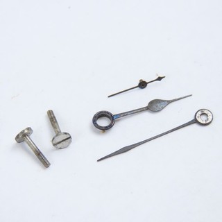 Illinois 18 Size Bunn Special Blued Pocket Watch Hands & Steel Case Screws