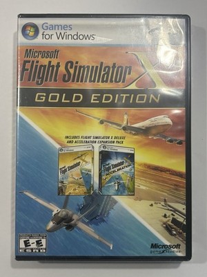 NEW SEALED - Microsoft Flight Simulator X: Gold Edition (PC DVD, Windows, 2008)