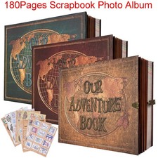 180-Page Scrapbook Photo Album Memory Book DIY Photo Book for Family Baby Travel