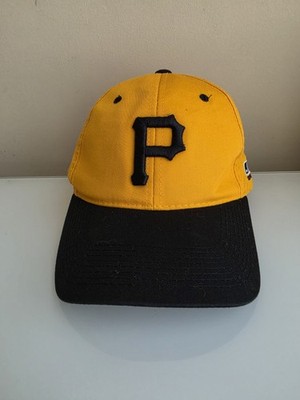 Pittsburgh Pirates Mens Strap Back Yellow Black Bib Team MLB Baseball Hat Cap