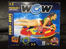 WOW Sports Prowler Towable 1 Person 1P Starter Kit w/ 12V Pump (22-WTO-3990-X)