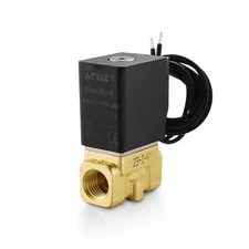 Brass Electric Solenoid Valve AirTAC 2WA030-08 1/4 NPT DC12V Fluid Control 2/...