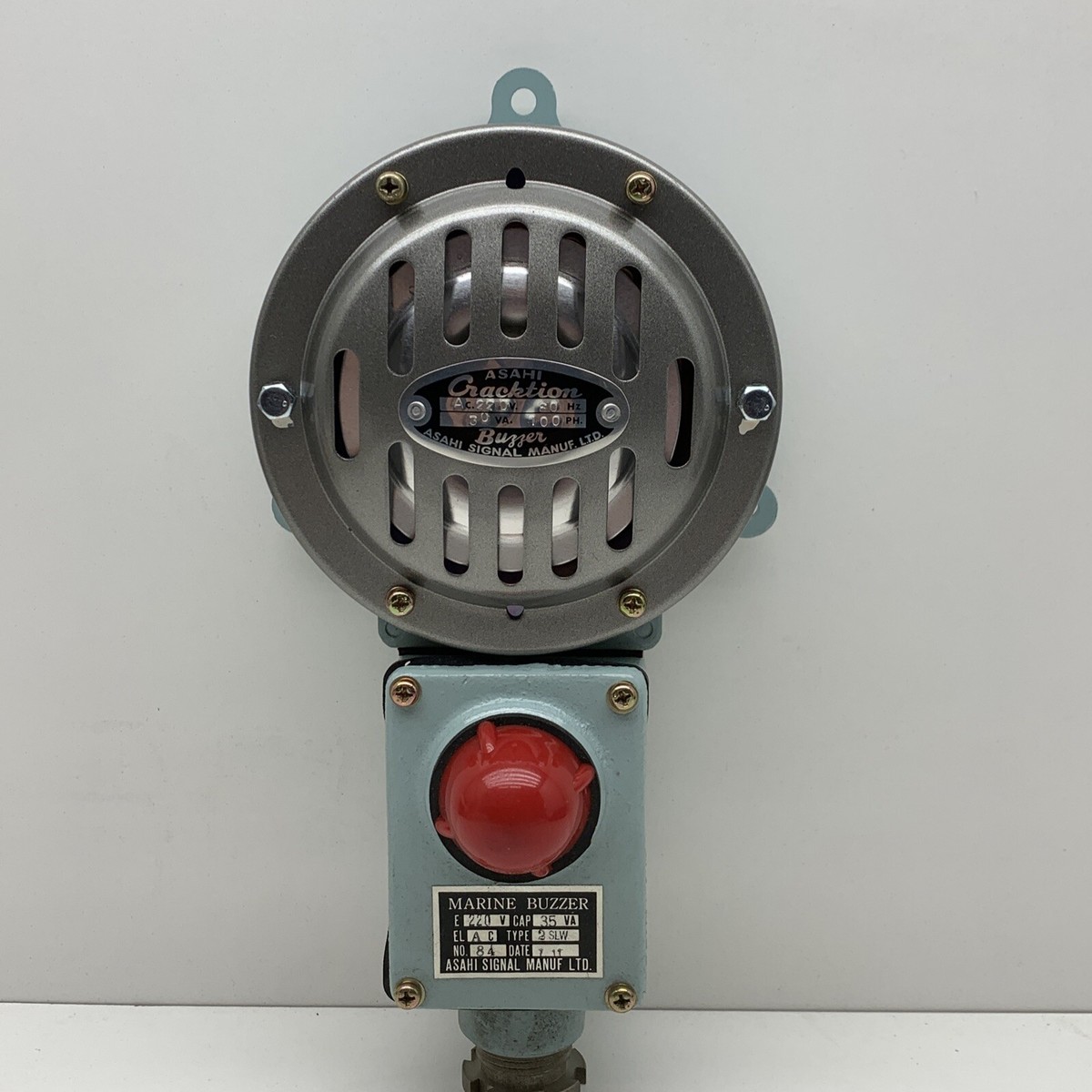 Asahi Signal Cracktion SLW Marine Buzzer 220V 60Hz 1Ph | eBay