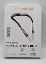 Glocusent LED Neck Light • Book Light for Personal Reading • Adjustable • NIB