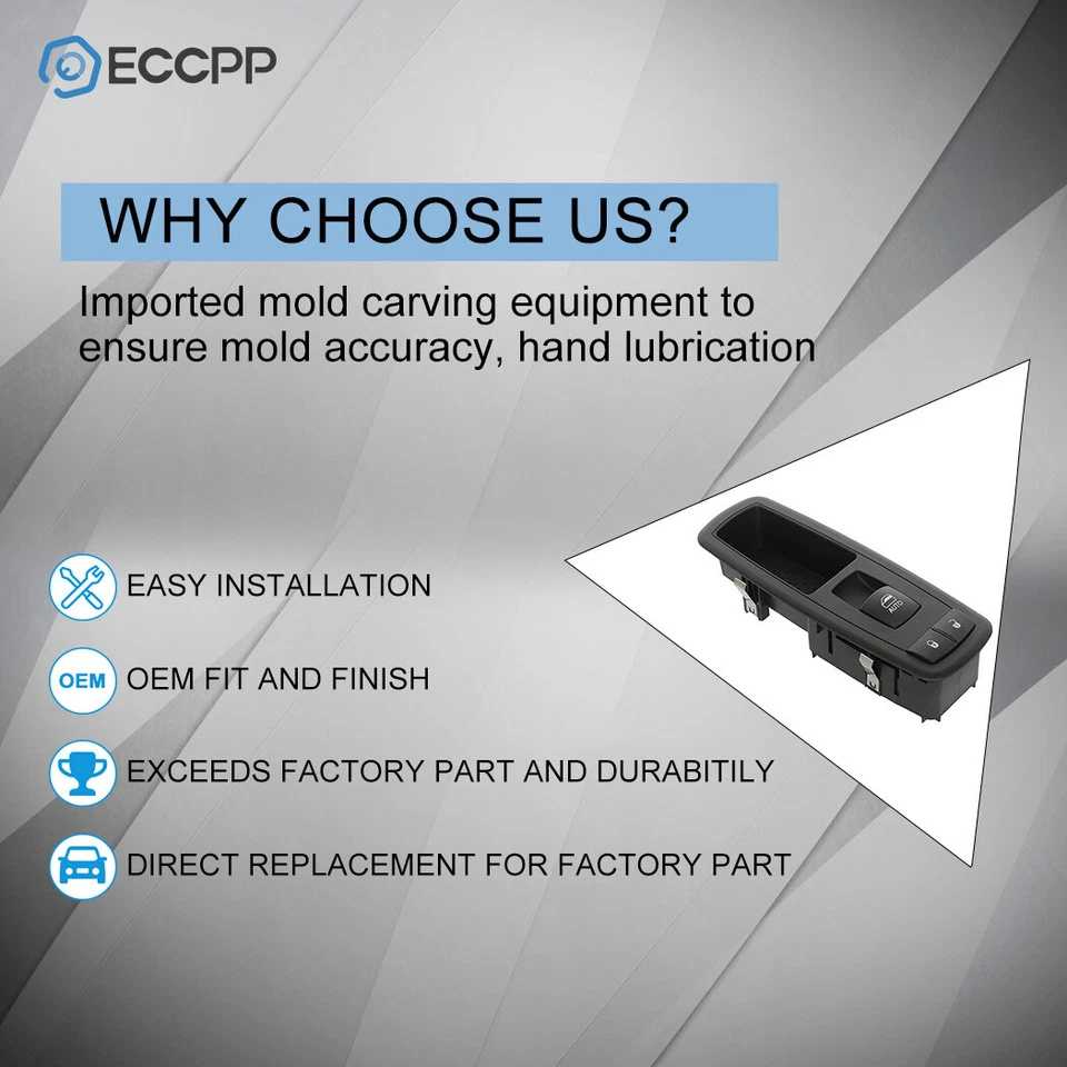 For Dodge Ram 1500 2500 3500 Pickup Ram 1500 2500 3500 Window Switch with AUTO - Image 4 of 4