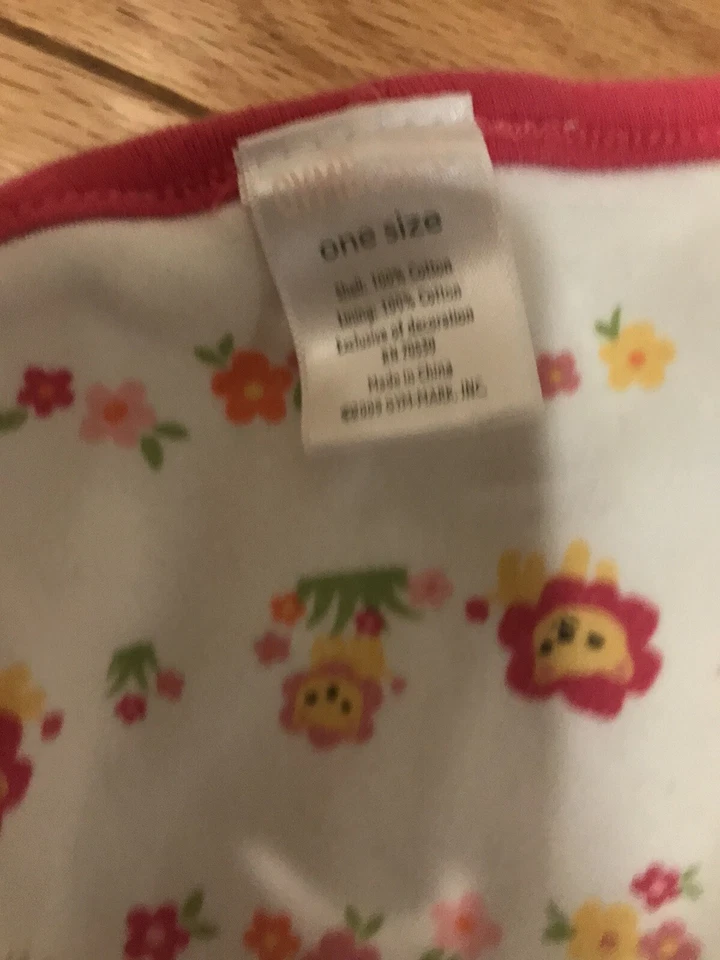 Manta de Recepción de Seguridad para Bebé Gymboree León Rosa Blanco Amarillo Lovey Foto 3 de 3