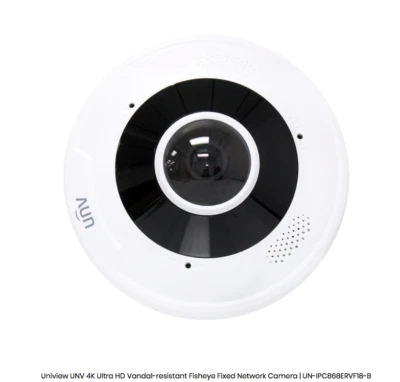 Uniview UNV 4K Ultra 12MP HD Vandal-resistant Fisheye Fixed Network Camera DWDR