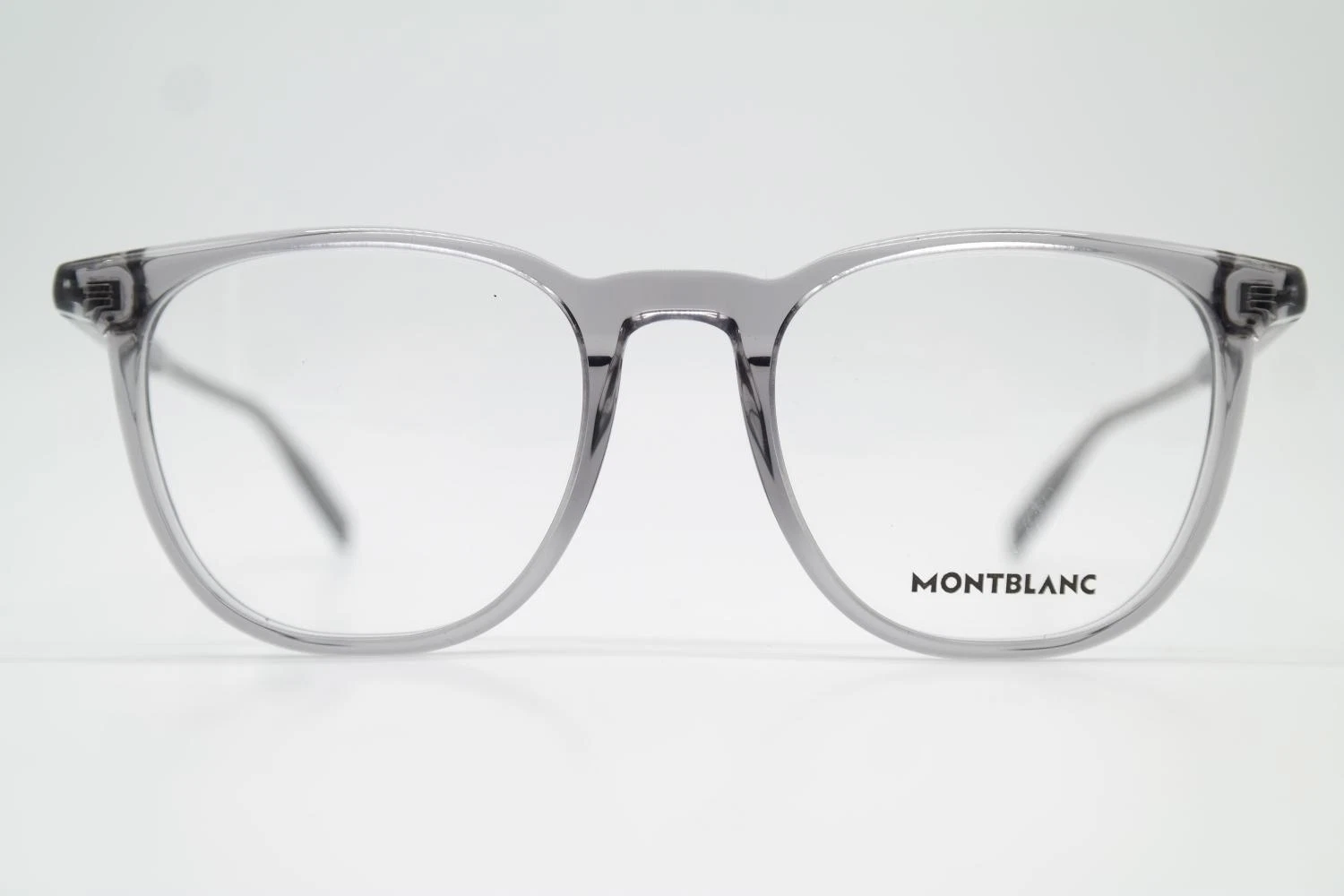 Mont Blanc MB0010O Gray White Oval Eyeglass Frame New
