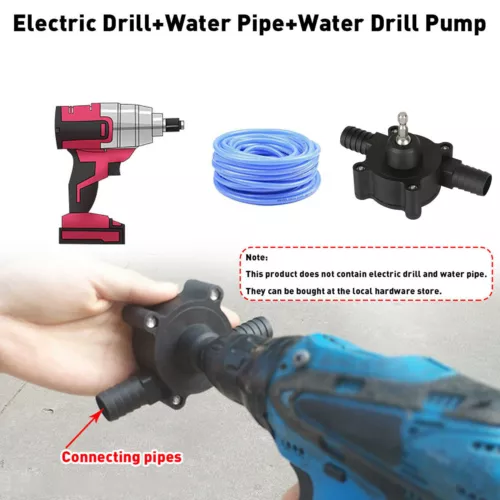 Hand Electric Drill Drive Self Priming Powered Oil Fluid Water Transfer Pump US - Picture 5 of 13