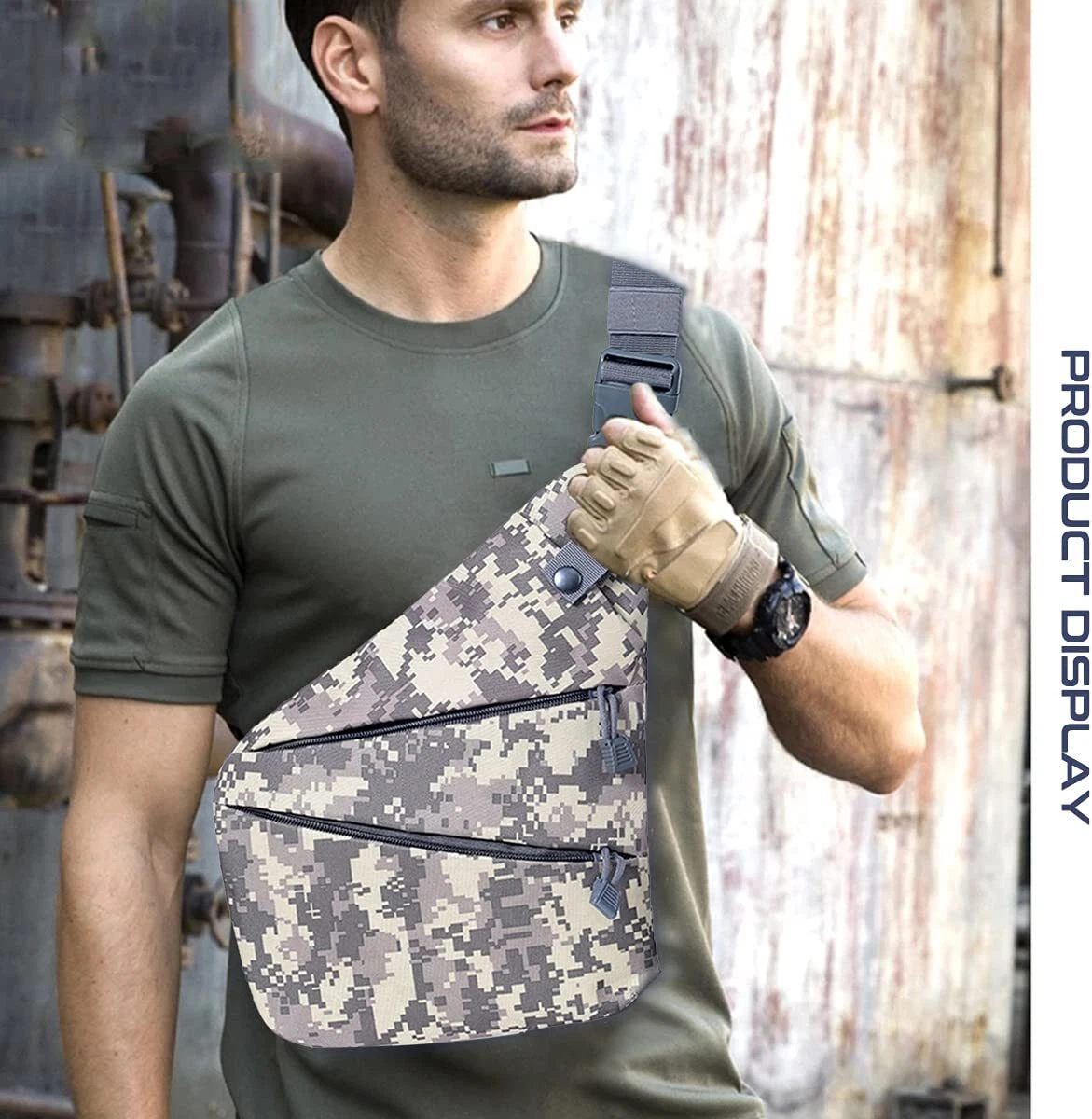 Slim Sling Bag Anti Theft Personal Pocket Chest Side Body Backpack for Men Women