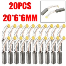 20 pcs Carbon Brushes for Electric Motors 20mm x 6mm x 6mm Replacement Part