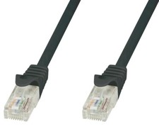 Techly Professional Cavo di rete Patch in CCA Cat.6 Nero UTP 0,5m
