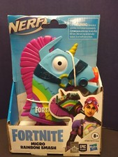 Fortnite NERF Microshots Micro Rainbow Smash Hasbro Blaster Mini Dart Gun New