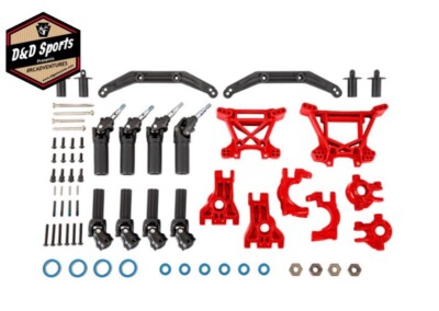 Traxxas 9080R Outer Driveline/Suspension Upgrade Kit Extreme Heavy Duty - Red