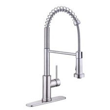 Glacier Bay Paulina Kitchen Faucet with Pull-Down Sprayer, Stainless Steel