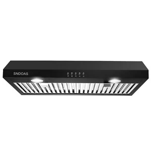 30 dans Sous-armoire Hotte de cuisine Range 600CFM 3-Speed Contrôle mécanique Éventé