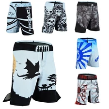 Dragon Men’s MMA Tech Fight Shorts Gym Muay Thai BJJ No Gi Grappling Shorts