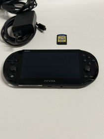 Sony Playstation Vita Slim PS Vita PCH-2001 Handheld Game System Black With Game