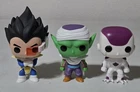 Funko Pop! Dragon Ball Z Set Of 3 Loose Vegeta Frieza Piccolo DBZ