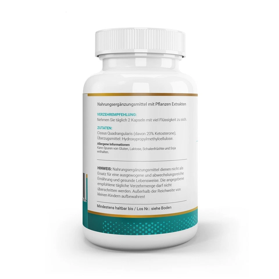 Nutrigenics Cissus Quandrangularis, 120 Kapseln á 800mg (212,65 EUR/1000 g) - Bild 2 von 3