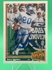 Barry Sanders Autographed 1991 Upper Deck Team MVP Lions HOF GOAT