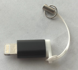 Female Micro USB to male 8 pin USB cable adapter FOR IPHONE - IPAD w/ Carry Cord