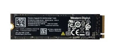 Hard drive HP 512GB SSD NVMe PCIe 3.0x4 M.2 2280 TLC L18839-002