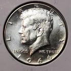 1966 Kennedy Half Dollar 50c 40% Silver Uncirculated Choice BU JFK P66d
