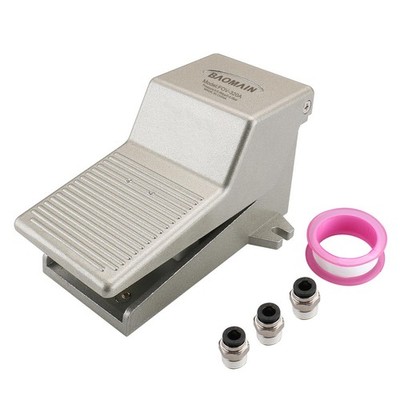 BAOMAIN Pneumatic Foot Pedal Valve FOV-320A, 5 Way 2 Position Latching Air Co...