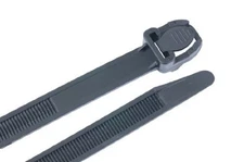 Gb Cable Ties Uv 21-1/2 " L X 0.5 " W 175 Lb Black Bag 3 / Bag