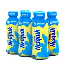 Nestlé NESQUIK Vanilla Flavored Low-Fat Milk 14 fl oz Pack of 12 REE SHIPPING!!