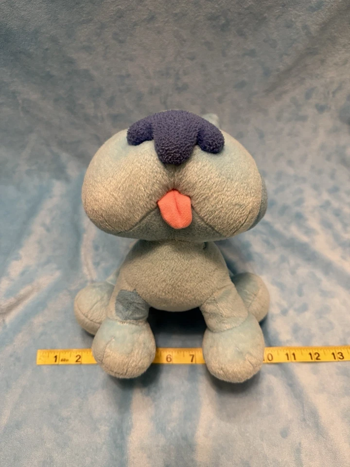 🐾 RARO GRANDE🌟 Pistas Azuis Ponderadas Cachorro de Pelúcia Viacom Nick Jr. Brinquedo Vintage - Imagem 4 de 4